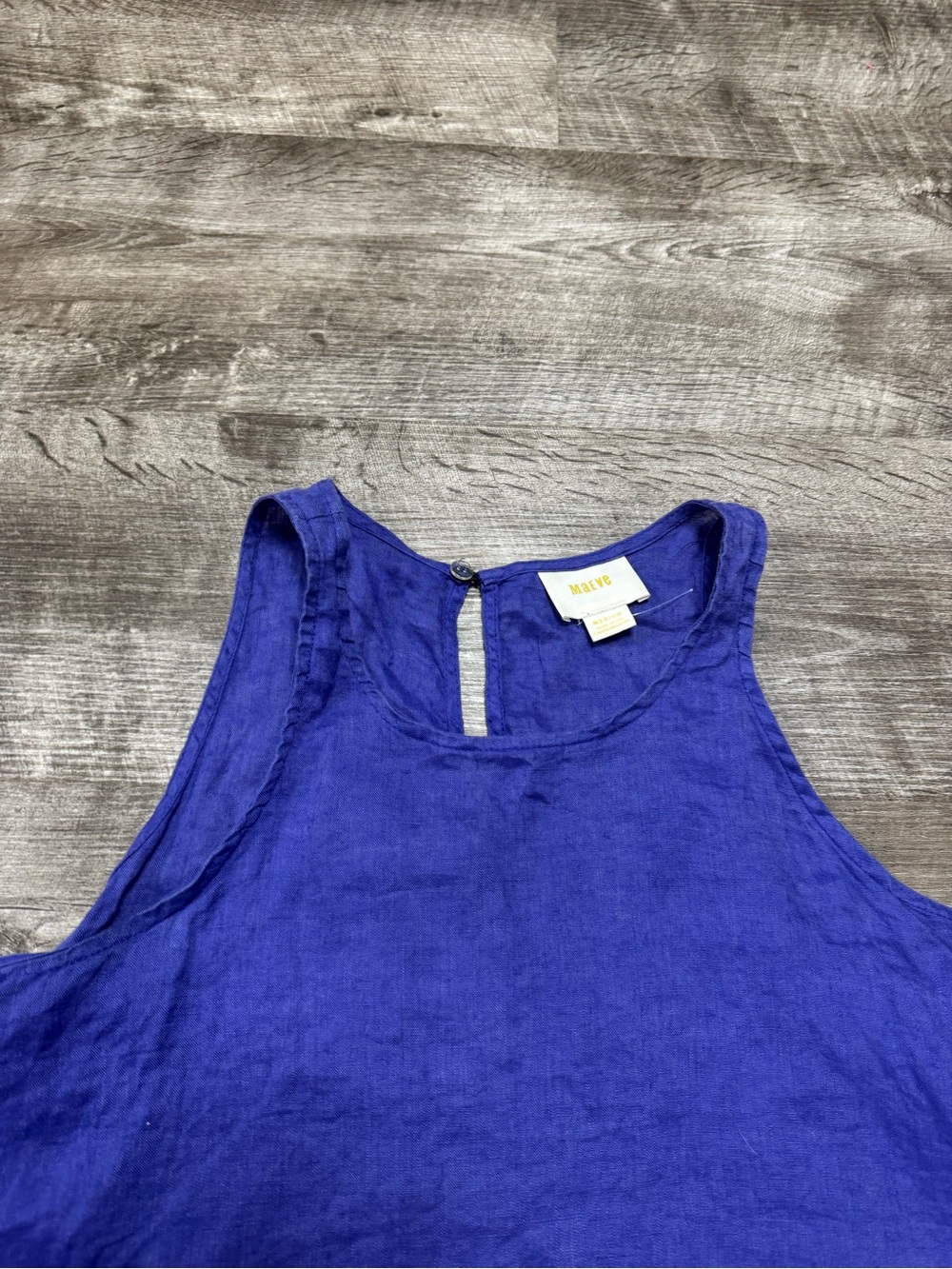 Maeve by Anthropologie 100% Linen Tank Top Size Medium - Picture 3 of 8